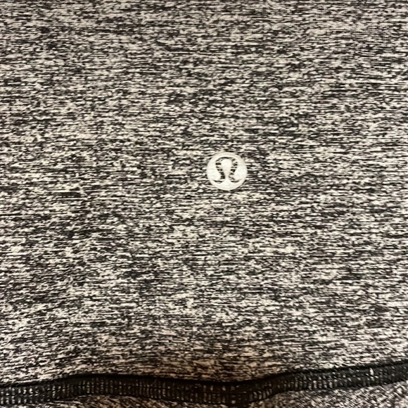 Lululemon Wunder Under Full Length Lettings, Heathered Black, sz 6 - Picture 5 of 8